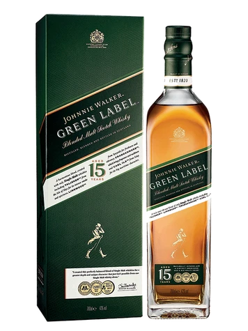 JOHNNIE WALKER GREEN LABEL 43° 3 JOHNNIE WALKER GREEN LABEL 43°